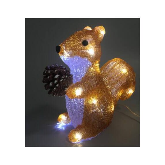 Ecureuil extérieur 20 LED fixe 20cm - FEERIC LIGHTS & DREAMS
