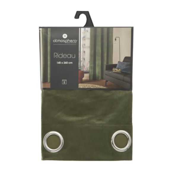 rideau lilou kaki 140x260 - ATMOSPHERA