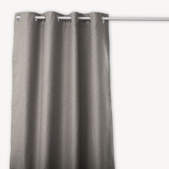 Rideau isolant occultant 140x260cm gris - ATMOSPHERA