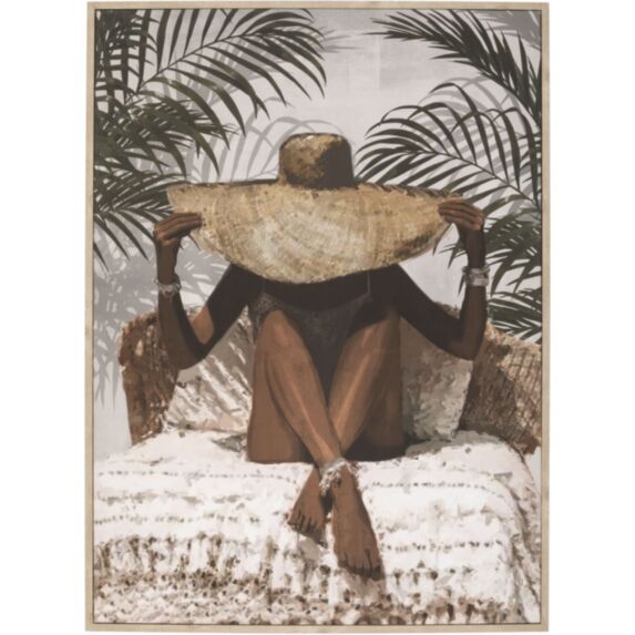 Toile imprimée cadre Eliane 58x78cm - ATMOSPHERA
