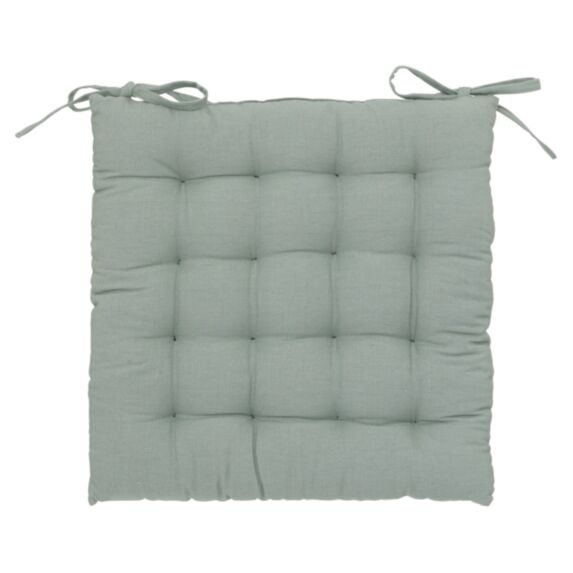 Galette chaise 38x38cm celadon - ATMOSPHERA