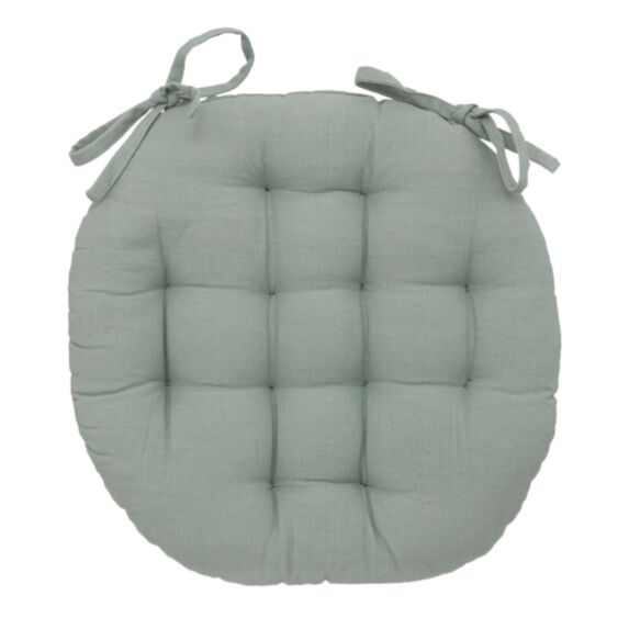 Galette chaise ronde Ø38cm céladon - ATMOSPHERA