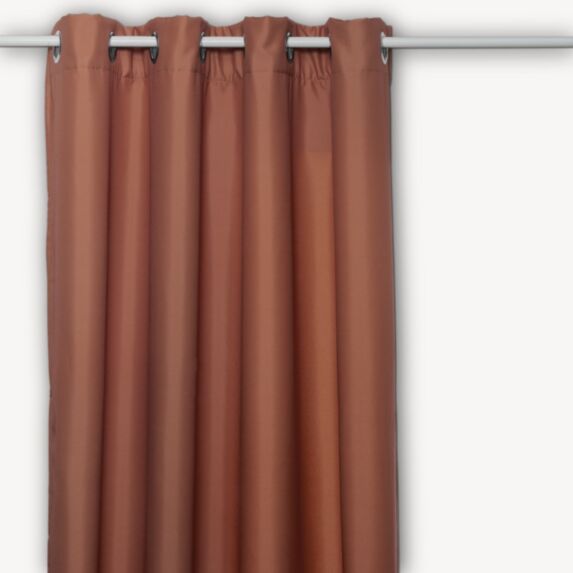 Rideau isolant Neal 140x260cm terracotta - ATMOSPHERA