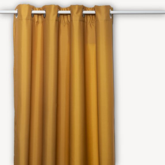 Rideau isolant Neal 140x260cm ocre - ATMOSPHERA
