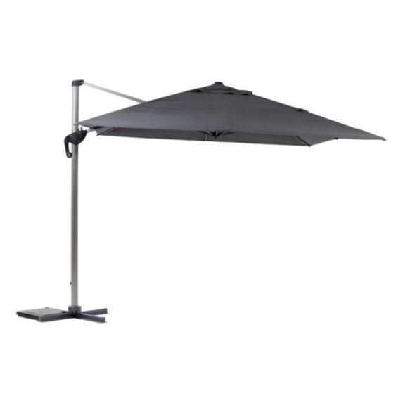 Parasol déporté Equador aluminium 4x3m ardoise - HESPERIDE