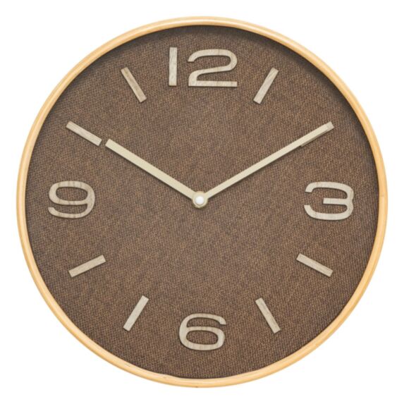 Horloge Ellis MDF tissu Ø30cm - ATMOSPHERA