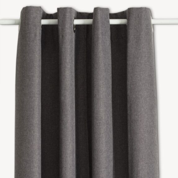 Rideau occultant Total Lua 140x260cm gris foncé - ATMOSPHERA