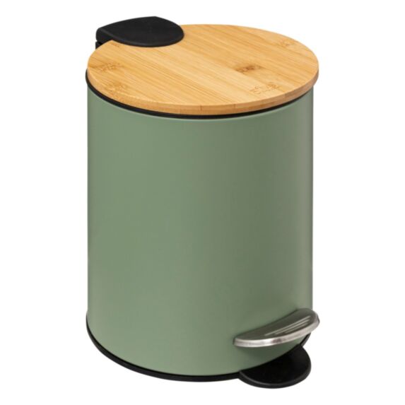 Poubelle softclose 3l kaki/bs métal - 5FIVE