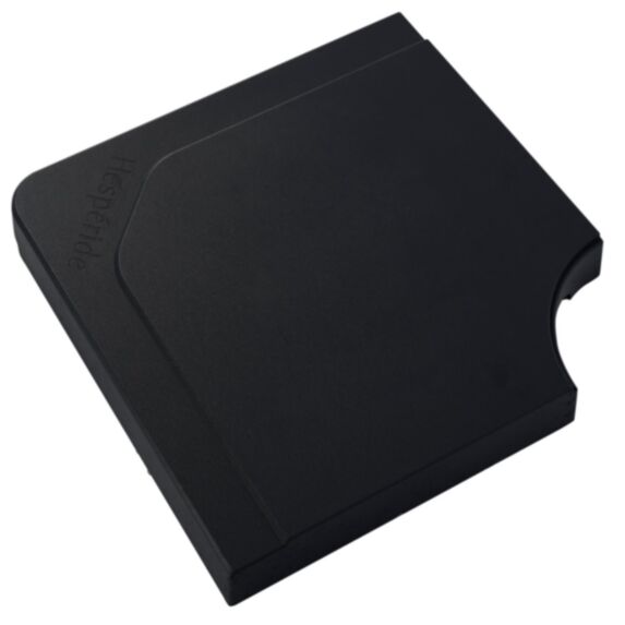 Dalle Stacio ciment 38x38x5cm noir pour parasol décentré - HESPERIDE