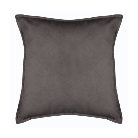 Coussin Lilou 45x45cm gris foncé - ATMOSPHERA