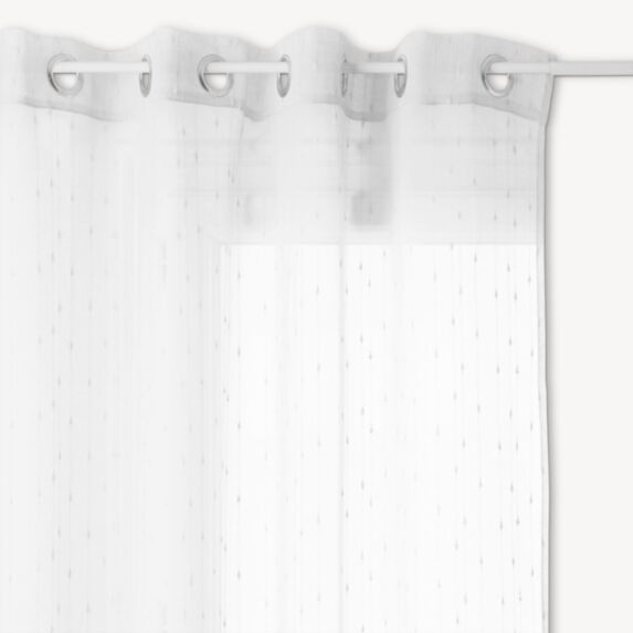 Voilage Anissa 140x240cm blanc - ATMOSPHERA