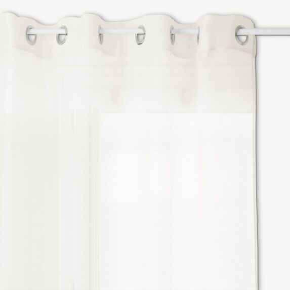 Voilage Moly 135x240cm ivoire - ATMOSPHERA