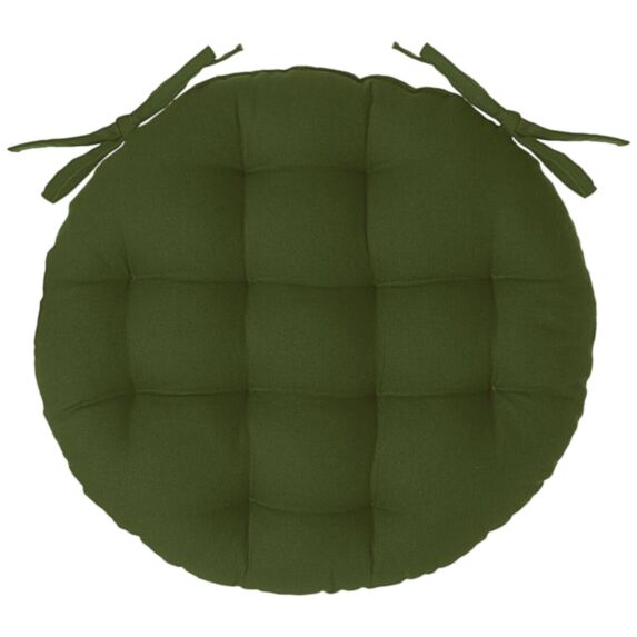 Galette chaise ronde Ø38cm kaki - ATMOSPHERA