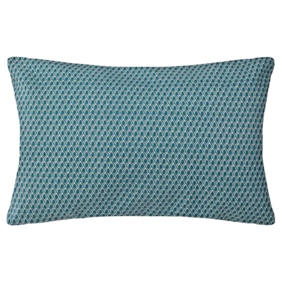 Coussin Motif Otto 30x50cm bleu canard - ATMOSPHERA