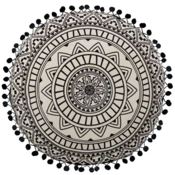 Coussin macramé Été 40 x 40 cm - ATMOSPHERA
