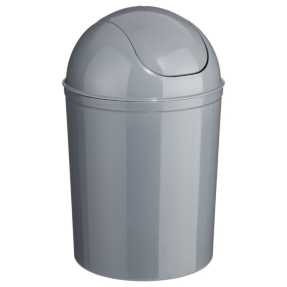 Poubelle salle de bain 7L gris - 5 FIVE