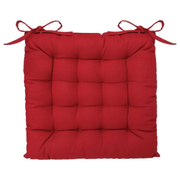 Galette chaise 38x38cm rouge - ATMOSPHERA