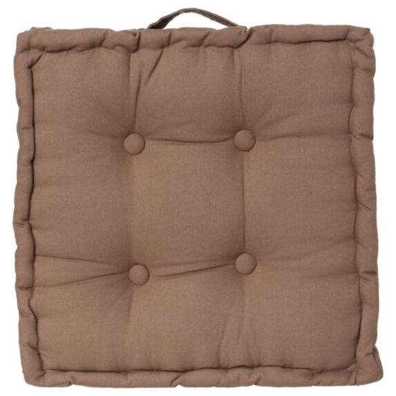 Coussin sol taupe 40x40x8cm - ATMOSPHERA