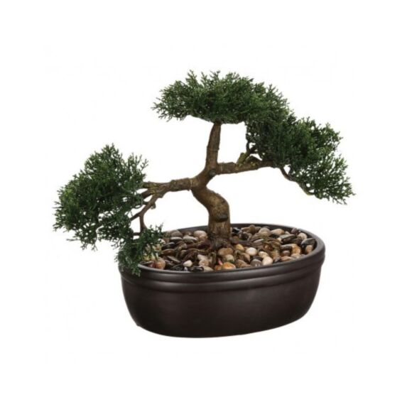 Bonsai artificiel pot céramique 23 cm - ATMOSPHERA