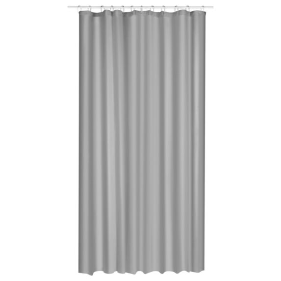 Rideau de douche Eva PVC 180x200 gris - 5FIVE