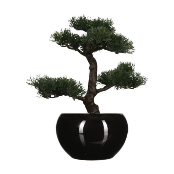 Bonsai artificiel en pot céramique H 36 cm - ATMOSPHERA