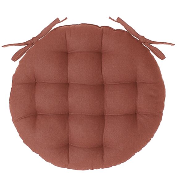 Galette chaise ronde Ø38cm terracotta - ATMOSPHERA