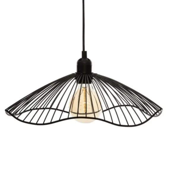 Suspension filaire Galt acier Ø34cmxH15,5cm noir