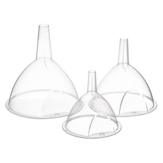 Lot x3 entonnoirs plastique transparent - 5 FIVE SIMPLY SMART