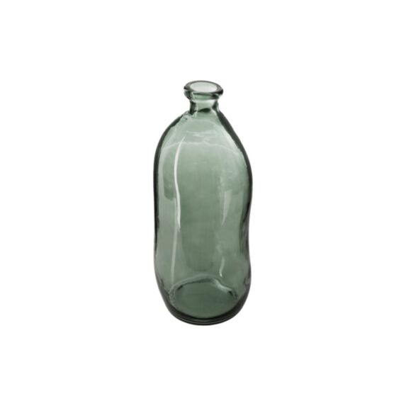 Vase bouteille Uly verre recyclé H35cm kaki - ATMOSPHERA