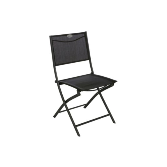 Chaise pliante Modula acier traité epoxy anthracite graphite - HESPERIDE