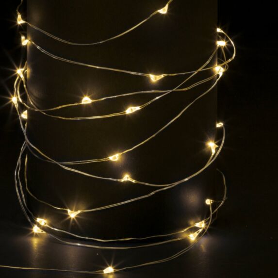 Guirlande éléctrique 100 Micro LED Blanc Chaud 10m