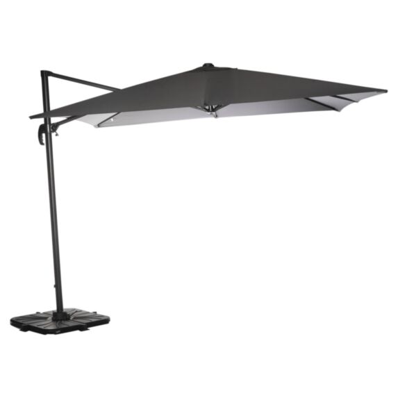 Parasol déporté Cayo 3x3m Ardoise