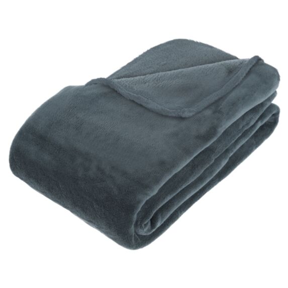 Plaid microfibre 180x230 orage - ATMOSPHERA