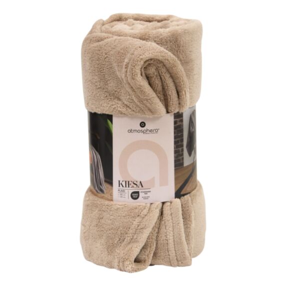 Plaid microfibre lin 130x180 - ATMOSPHERA
