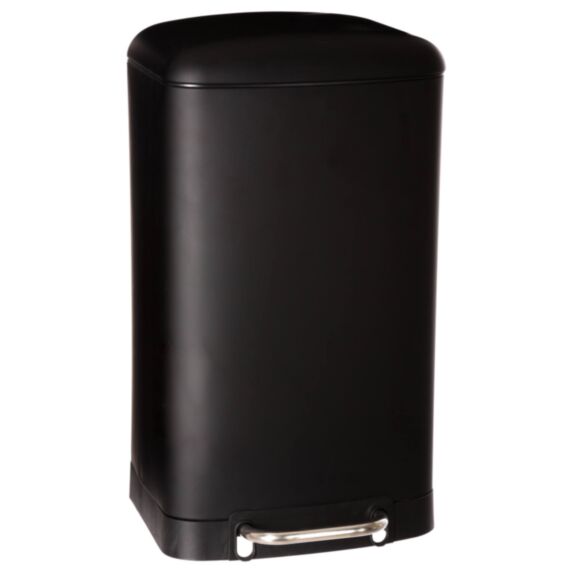 Poubelle de cuisine Ariane Noir Inox/polypropylène 30L