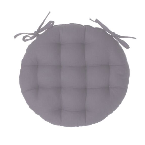 Galette chaise ronde Ø38cm gris - ATMOSPHERA