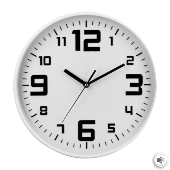 Horloge plastique Elian blanc D30 - ATMOSPHERA