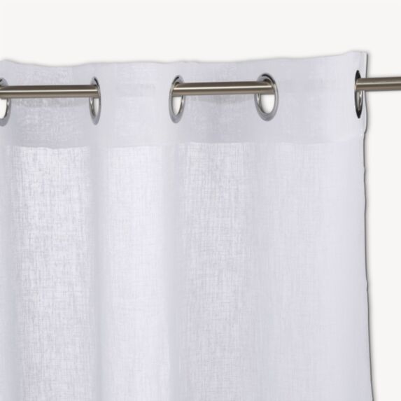 Voilage Fred 140x240cm blanc - ATMOSPHERA