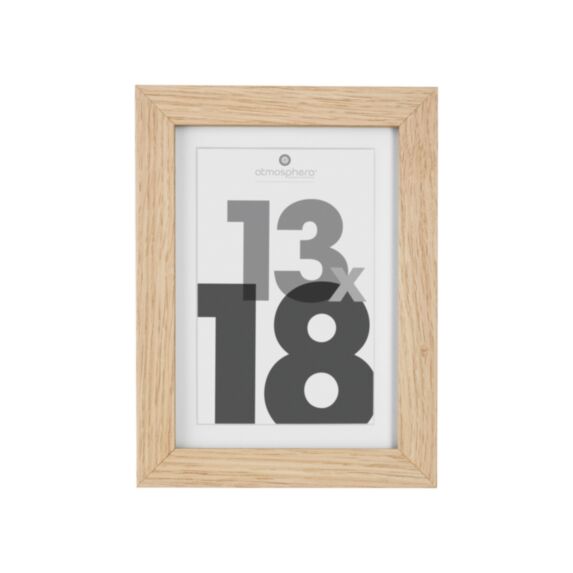 Cadre photo Eva 13x18cm bois naturel - ATMOSPHERA, CRÉATEUR D'INTÉRIEUR