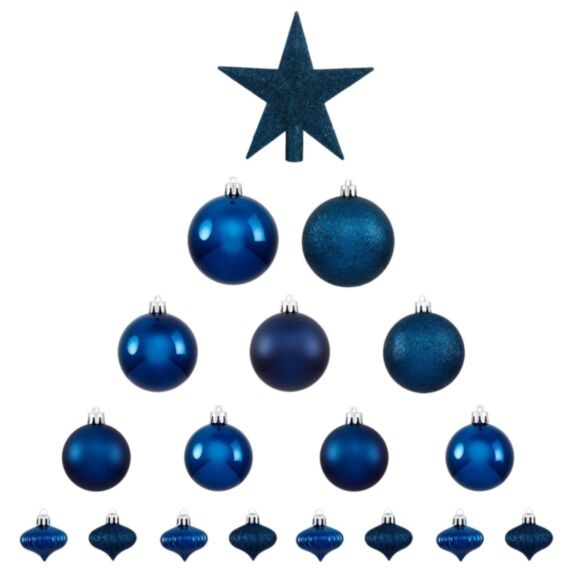 Kit déco 18 pieces bleu