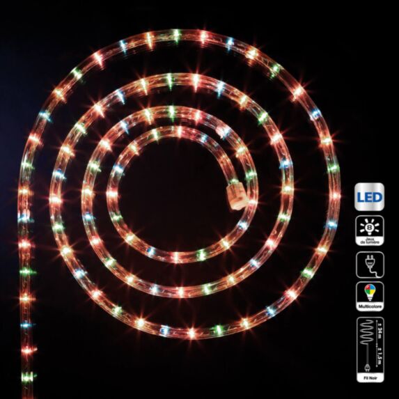 Tube électrique LED 24m multicolore
