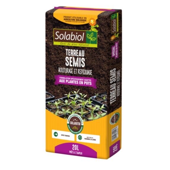 Terreau Semis Bouturage 20L - SOLABIOL