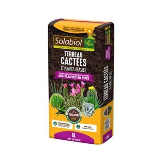 Terreau cactees 6L - SOLABIOL