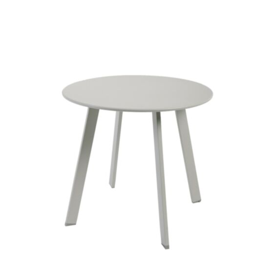Table d'appoint ronde ronde en acier Ø49 cm gris