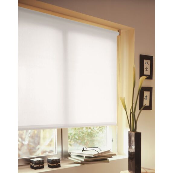 Store enrouleur tamisant blanc 60x160cm - 1ER