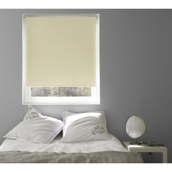Store enrouleur occultant uni beige 60x190cm - MADECO