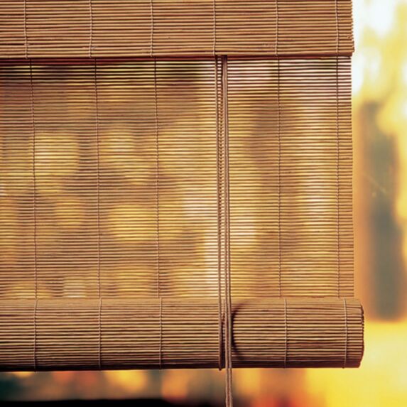 Store enrouleur en bambou Roll'Up caramel 120x180cm - MADECO