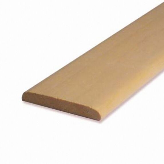Chant plat  5.5 x 38 mm - bois exotique blanc