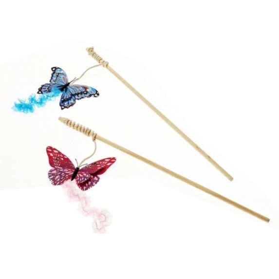 Jouet Chat Canne à Pêche Papillon - ANKA