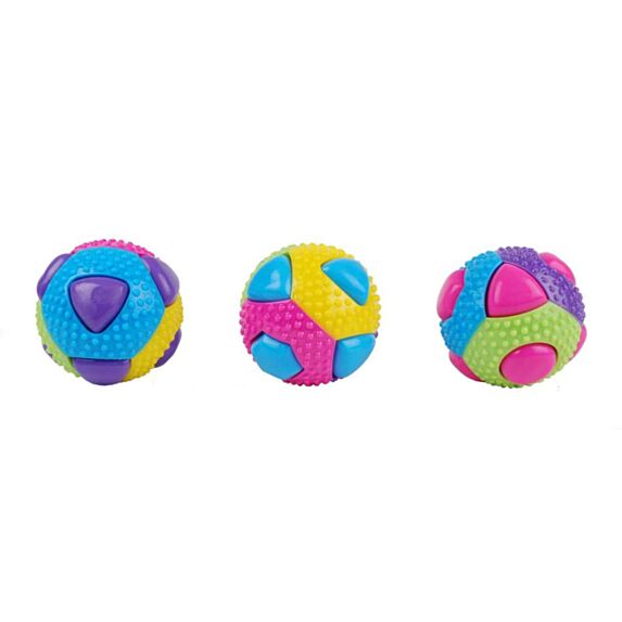 Jouet Chien Balle Push Multicolor M 8,5cm - ANKA